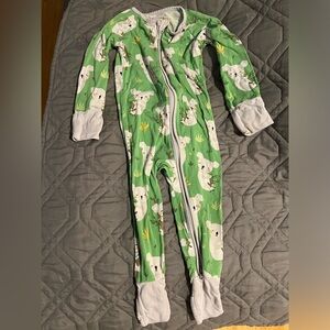 Little Sleepies green koalas 6-12m zippie